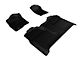 3D MAXpider KAGU Series All-Weather Custom Fit Front and Rear Floor Liners; Black (07-13 Sierra 1500 Crew Cab)