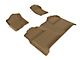 3D MAXpider KAGU Series All-Weather Custom Fit Front and Rear Floor Liners; Tan (07-13 Sierra 1500 Crew Cab)