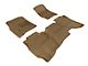 3D MAXpider KAGU Series All-Weather Custom Fit Front and Rear Floor Liners; Tan (14-18 Sierra 1500 Double Cab)