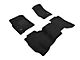 3D MAXpider Elegant Perfect Fit Carpet Front and Rear Floor Liners; Black (15-19 Sierra 2500 HD Double Cab)