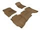 3D MAXpider KAGU Series All-Weather Custom Fit Front and Rear Floor Liners; Tan (15-19 Sierra 3500 HD Double Cab)