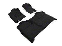 3D MAXpider Elegant Perfect Fit Carpet Front and Rear Floor Liners; Black (07-13 Silverado 1500 Crew Cab)