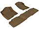 3D MAXpider KAGU Series All-Weather Custom Fit Front and Rear Floor Liners; Tan (07-14 Tahoe w/ 2nd Row Bench Seat)