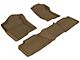 3D MAXpider KAGU Series All-Weather Custom Fit Front and Rear Floor Liners; Tan (07-14 Yukon w/ 2nd Row Bench Seat)