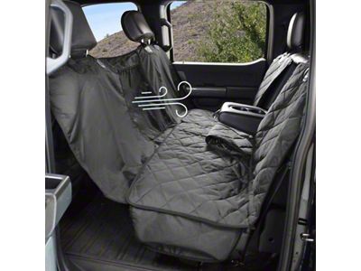 4Knines Second Row Seat Cover with Hammock Mesh Window for Fold-Up Seats; Passenger Side Split (01-25 F-150 SuperCrew)