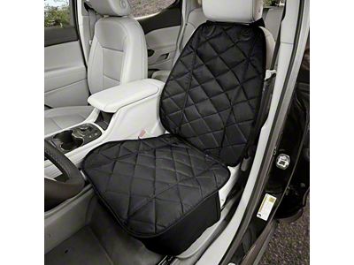 4Knines Front Bucket Seat Cover; Black (Universal; Some Adaptation May Be Required)