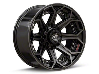 4Play 4P80R Brushed Black 8-Lug Wheel; 20x9; 0mm Offset (01-06 Sierra 2500 HD)