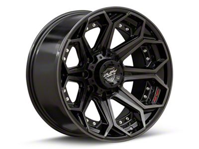 4Play 4P80R Brushed Black 8-Lug Wheel; 20x9; 0mm Offset (01-06 Silverado 2500 HD)