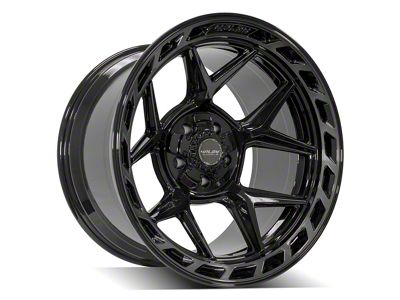 4Play 4P55 Brushed Black 5-Lug Wheel; 20x12; -44mm Offset (02-08 RAM 1500, Excluding Mega Cab)