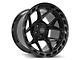 4Play 4P55 Brushed Black 5-Lug Wheel; 20x12; -44mm Offset (02-08 RAM 1500, Excluding Mega Cab)