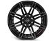 4Play 4P08 Gloss Black with Brushed Face 8-Lug Wheel; 22x10; -24mm Offset (03-09 RAM 2500)
