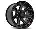 4Play 4P70 Gloss Black with Brushed Face 8-Lug Wheel; 20x10; -24mm Offset (03-09 RAM 2500)