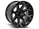 4Play 4P80R Gloss Black with Brushed Face 8-Lug Wheel; 20x10; -24mm Offset (03-09 RAM 2500)