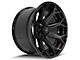 4Play 4P80R Gloss Black with Brushed Face 8-Lug Wheel; 22x12; -44mm Offset (03-09 RAM 2500)