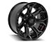 4Play 4P70 Gloss Black with Brushed Face 8-Lug Wheel; 20x10; -24mm Offset (03-09 RAM 3500 SRW)