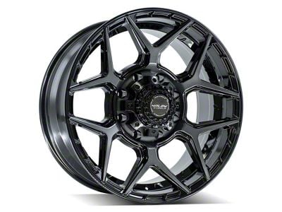 4Play 4P83 Brushed Black 8-Lug Wheel; 20x9; 0mm Offset (03-09 RAM 3500 SRW)