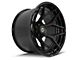 4Play Forged Series 4PF6 Matte Black Center with Gloss Black Barrel 8-Lug Wheel; 24x14; -76mm Offset (03-09 RAM 3500 SRW)