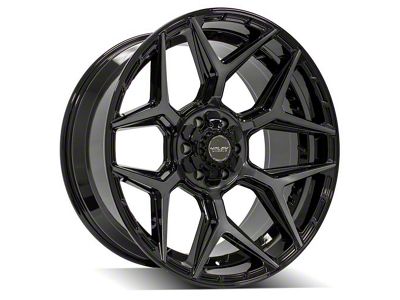 4Play 4P06 Brushed Black 6-Lug Wheel; 24x10; 18mm Offset (04-08 F-150)