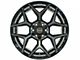 4Play 4P06 Gloss Black with Brushed Face 6-Lug Wheel; 24x12; -44mm Offset (04-08 F-150)