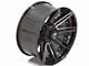 4Play 4P08 Gloss Black with Brushed Face 6-Lug Wheel; 22x12; -44mm Offset (04-08 F-150)