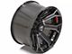 4Play 4P70 Gloss Black with Brushed Face 6-Lug Wheel; 22x12; -44mm Offset (04-08 F-150)