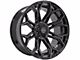 4Play 4P83 Gloss Black with Brushed Face 6-Lug Wheel; 22x10; -18mm Offset (04-08 F-150)
