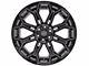 4Play 4P83 Gloss Black with Brushed Face 6-Lug Wheel; 22x12; -44mm Offset (04-08 F-150)