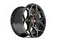 4Play Sport2.0 4PS26 Brushed Black with Tinted Clear Coat 6-Lug Wheel; 22x10; 24mm Offset (04-08 F-150)