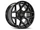 4Play 4P06 Brushed Black 6-Lug Wheel; 20x10; -18mm Offset (07-13 Sierra 1500)