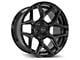 4Play 4P06 Gloss Black with Brushed Face 6-Lug Wheel; 20x10; -18mm Offset (07-13 Sierra 1500)