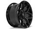 4Play 4P06 Gloss Black with Brushed Face 6-Lug Wheel; 20x10; -18mm Offset (07-13 Sierra 1500)