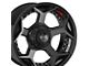 4Play 4P50 Brushed Black 6-Lug Wheel; 20x10; -18mm Offset (07-13 Sierra 1500)