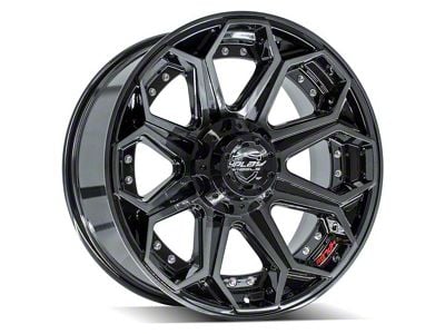 4Play 4P83 Brushed Black 6-Lug Wheel; 20x9; 0mm Offset (07-13 Sierra 1500)