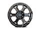 4Play Sport2.0 4PS26 Brushed Black with Tinted Clear Coat 6-Lug Wheel; 22x10; 24mm Offset (07-13 Sierra 1500)