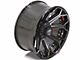 4Play 4P80R Gloss Black with Brushed Face 8-Lug Wheel; 22x12; -44mm Offset (11-14 Sierra 2500 HD)