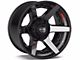 4Play 4P60 Gloss Black with Brushed Face 8-Lug Wheel; 20x10; -24mm Offset (11-14 Sierra 3500 HD SRW)