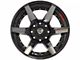 4Play 4P60 Gloss Black with Brushed Face 8-Lug Wheel; 20x10; -24mm Offset (11-14 Sierra 3500 HD SRW)