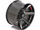 4Play 4P60 Gloss Black with Brushed Face 8-Lug Wheel; 20x10; -24mm Offset (11-14 Sierra 3500 HD SRW)