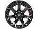 4Play 4P70 Gloss Black with Brushed Face 8-Lug Wheel; 20x10; -24mm Offset (11-14 Sierra 3500 HD SRW)