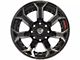 4Play 4P70 Gloss Black with Brushed Face 8-Lug Wheel; 22x10; -24mm Offset (11-14 Sierra 3500 HD SRW)