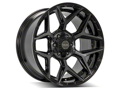 4Play 4P06 Brushed Black 6-Lug Wheel; 20x10; -18mm Offset (07-13 Silverado 1500)