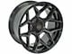 4Play 4P06 Gloss Black with Brushed Face 6-Lug Wheel; 22x12; -44mm Offset (07-13 Silverado 1500)