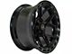 4Play 4P55 Gloss Black with Brushed Face 6-Lug Wheel; 24x12; -44mm Offset (07-13 Silverado 1500)