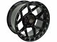 4Play 4P55 Gloss Black with Brushed Face 6-Lug Wheel; 24x12; -44mm Offset (07-13 Silverado 1500)