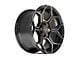 4Play Sport2.0 4PS26 Gloss Black with Brushed Face and Tinted Clear 6-Lug Wheel; 22x10; 0mm Offset (07-13 Silverado 1500)