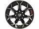 4Play 4P70 Gloss Black with Brushed Face 8-Lug Wheel; 22x12; -44mm Offset (11-14 Silverado 2500 HD)