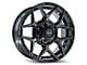 4Play 4P06 Brushed Black 8-Lug Wheel; 20x9; 0mm Offset (11-14 Silverado 3500 HD SRW)