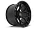 4Play Forged Series 4PF6 Matte Black Center with Gloss Black Barrel 8-Lug Wheel; 24x14; -76mm Offset (11-14 Silverado 3500 HD SRW)