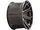 4Play 4P70 Gloss Black with Brushed Face 6-Lug Wheel; 22x12; -44mm Offset (07-14 Yukon)