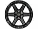 4Play 4P63 Gloss Black with Brushed Face 6-Lug Wheel; 24x12; -44mm Offset (09-14 F-150)